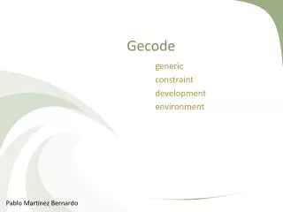 Gecode