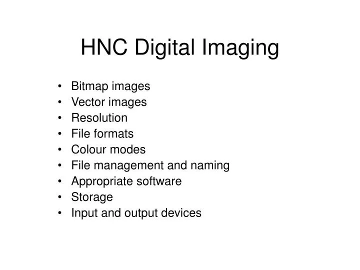 hnc digital imaging