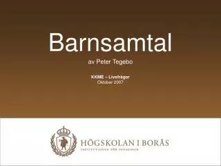 barnsamtal
