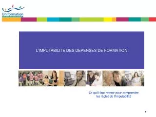 l imputabilite des depenses de formation