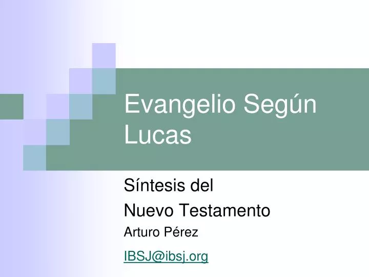 evangelio seg n lucas