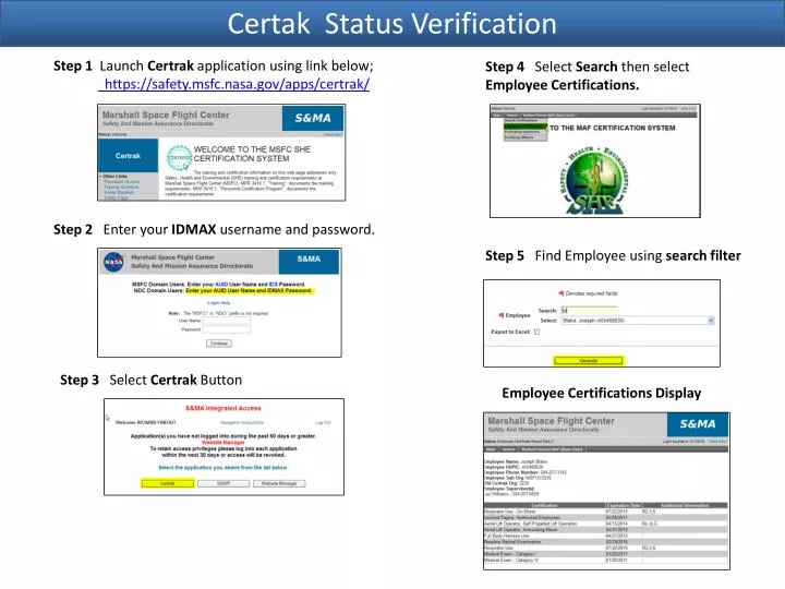 certak status verification