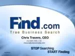 STOP Searching START Finding - slide 1