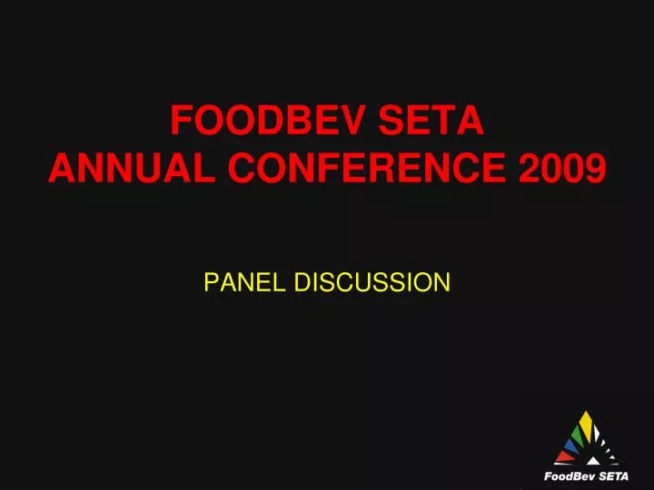 foodbev seta annual conference 2009