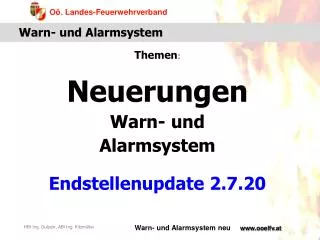 themen neuerungen warn und alarmsystem endstellenupdate 2 7 20