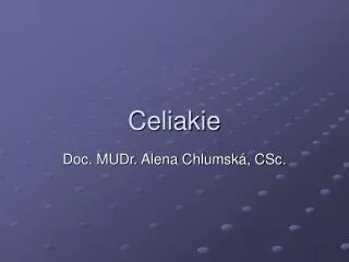 celiakie