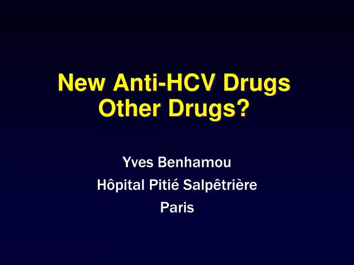 new anti hcv drugs other drugs