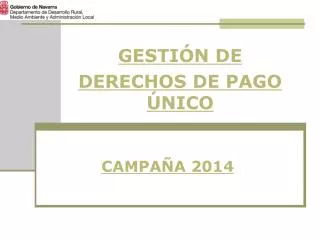 gesti n de derechos de pago nico