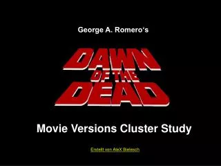 movie versions cluster study