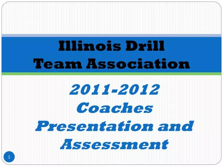 2011 2012 coaches presentation and assessment