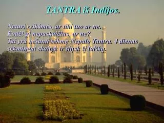 tantra i indijos