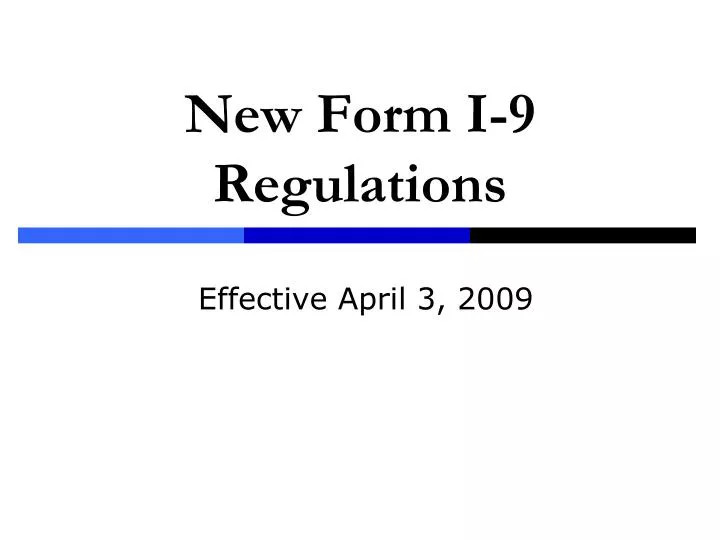 new form i 9 regulations