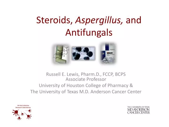 steroids aspergillus and antifungals