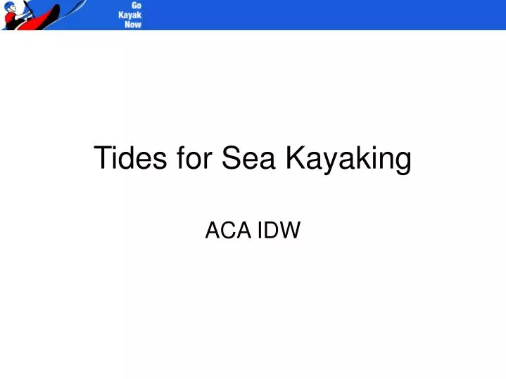 tides for sea kayaking