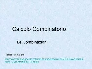 calcolo combinatorio