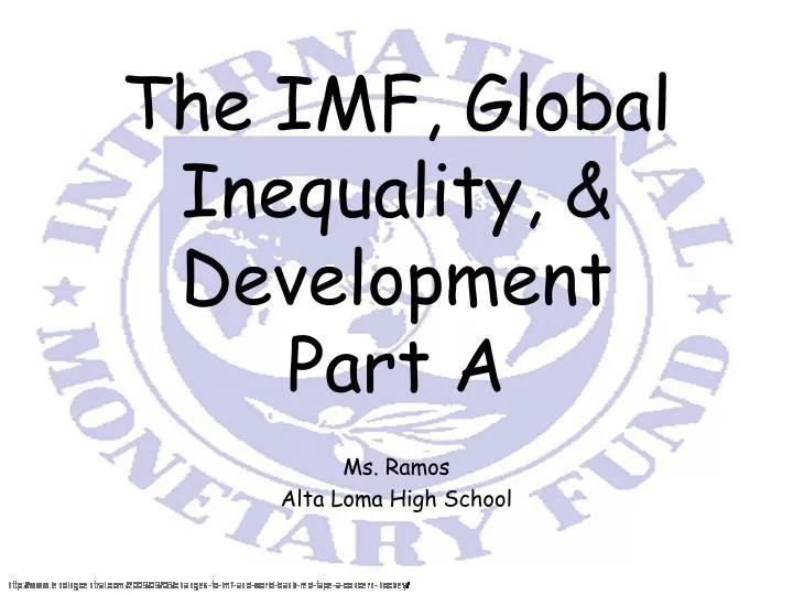 the imf global inequality development part a