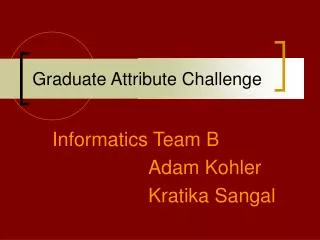 graduate attribute challenge