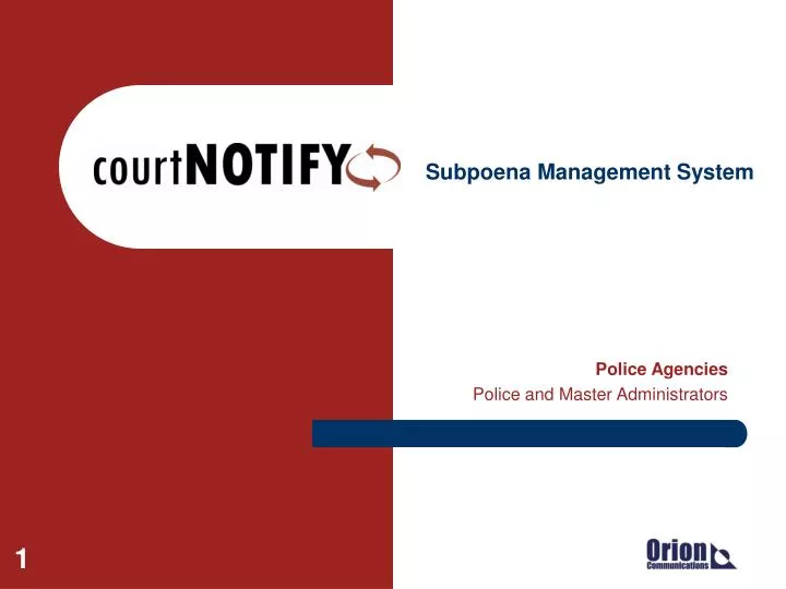 subpoena management system