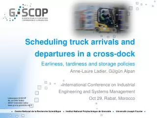 Scheduling truck arrivals and departures in a cross-dock