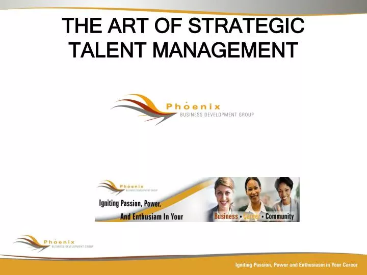 the art of strategic talent management