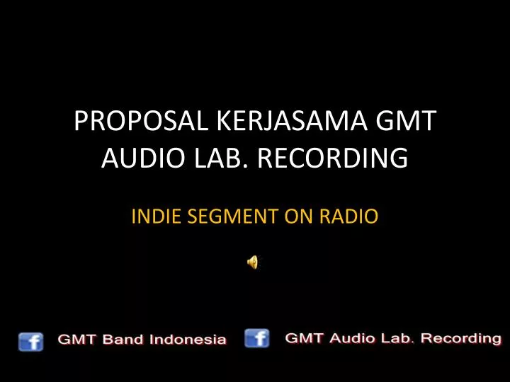 proposal kerjasama gmt audio lab recording