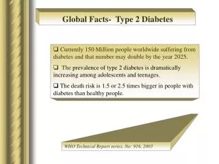 Global Facts- Type 2 Diabetes