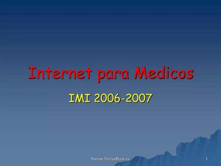 internet para medicos