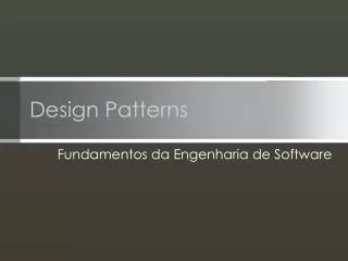 design patterns