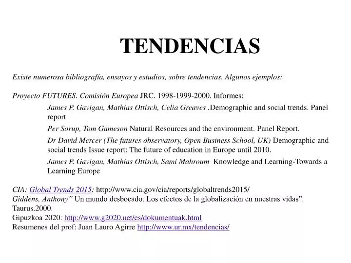 tendencias