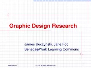 Graphic Design Research