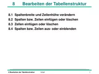 8 bearbeiten der tabellenstruktur