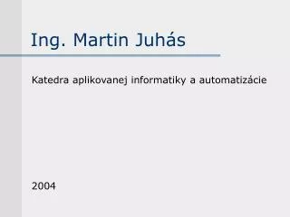 ing martin juh s