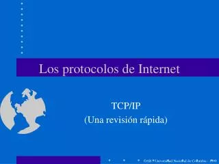 los protocolos de internet