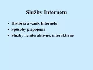 slu by internetu