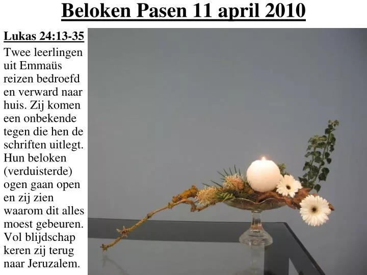 beloken pasen 11 april 2010