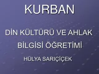 kurban