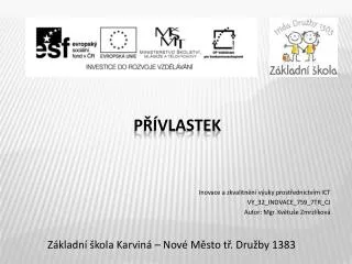 z kladn kola karvin nov m sto t dru by 1383
