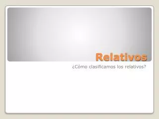 relativos