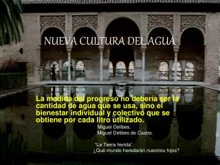 nueva cultura del agua