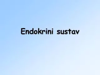 endokrini sustav