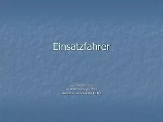einsatzfahrer