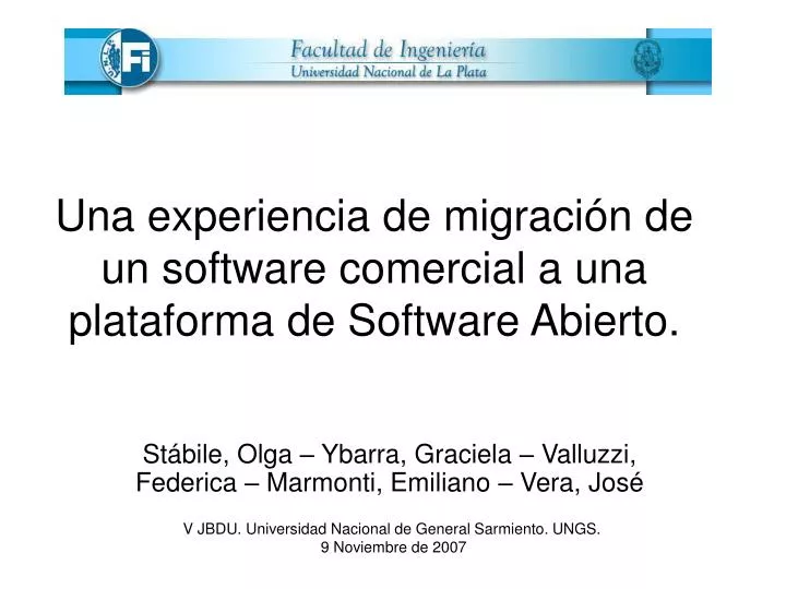 una experiencia de migraci n de un software comercial a una plataforma de software abierto