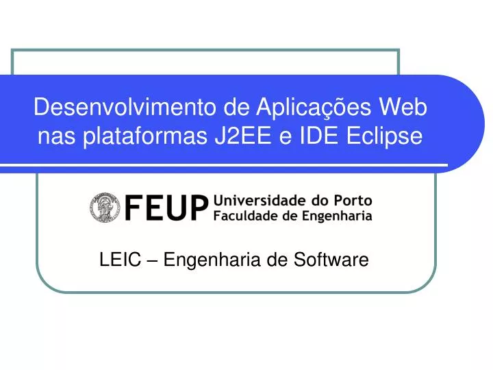 desenvolvimento de aplica es web nas plataformas j2ee e ide eclipse