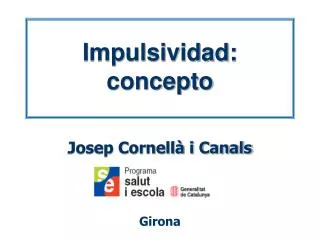 impulsividad concepto