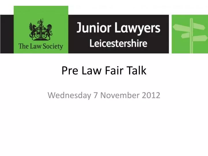 pre law fair talk