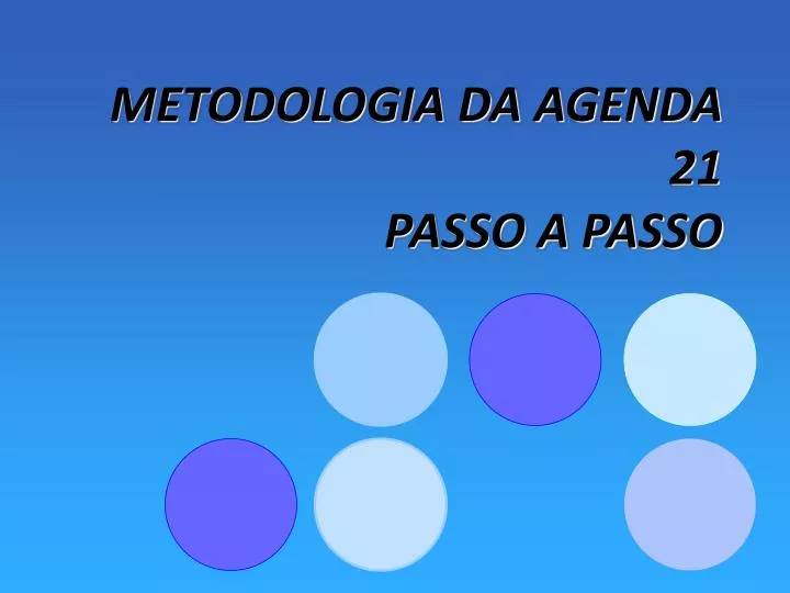 metodologia da agenda 21 passo a passo