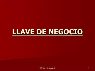 llave de negocio