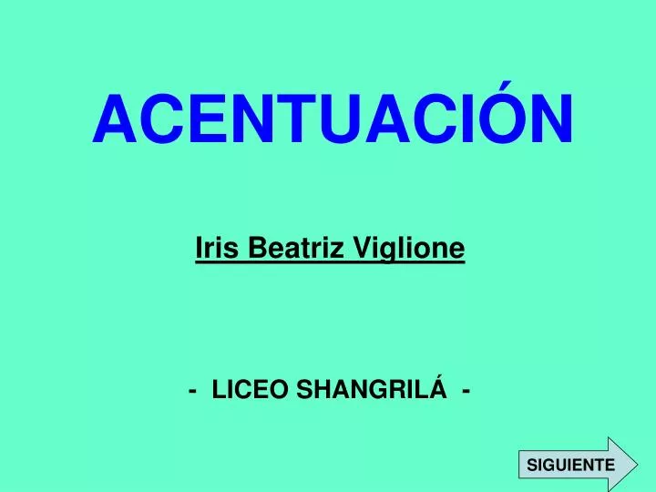 acentuaci n