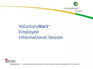 Voluntary Mart SM Employee Informational Session