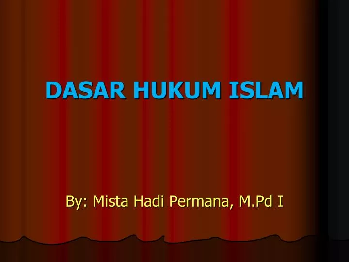 dasar hukum islam